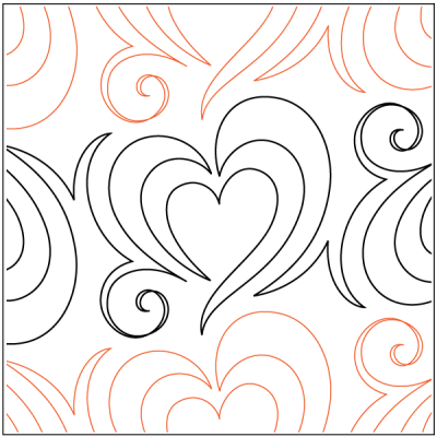 Longarm Pattern (not for sale): Red Hot