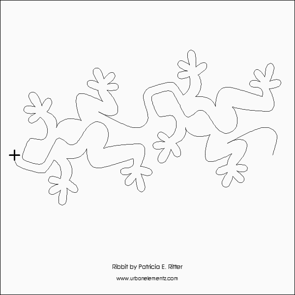 Longarm Pattern (not for sale): Ribbit