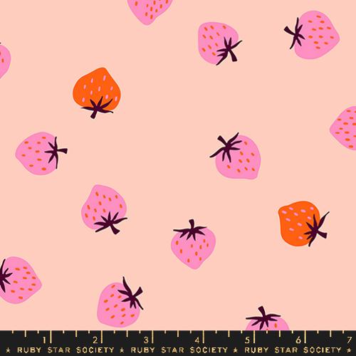 Strawberry by Ruby Star Society - Strawberry on Pale Peach - RS3085 14