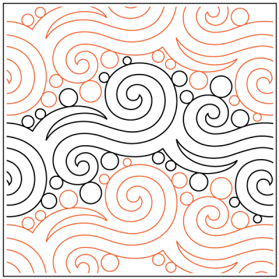 Longarm Pattern (not for sale): Seafoam