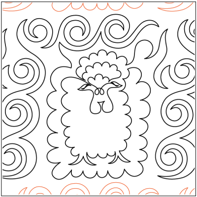Longarm Pattern (not for sale): Sheepish