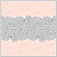 Longarm Pattern (not for sale): Stacked Snailz - On Edge