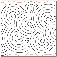 Longarm Pattern (not for sale): Stacked Snailz - On Edge