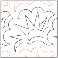 Longarm Pattern (not for sale): Sun Scallops