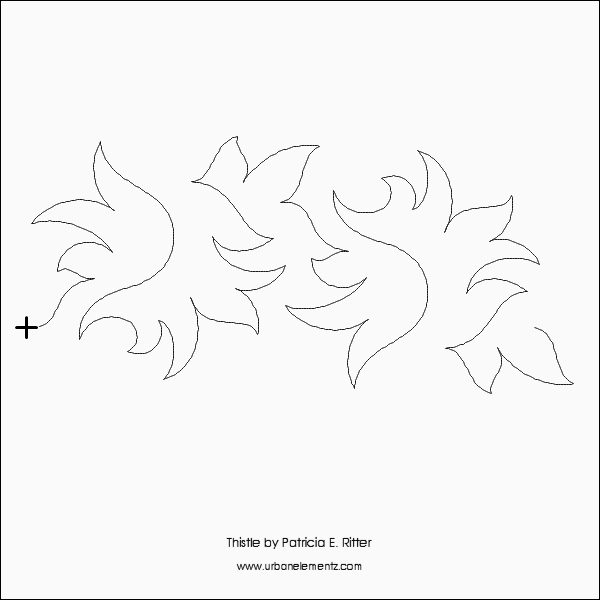 Longarm Pattern (not for sale): Thistle