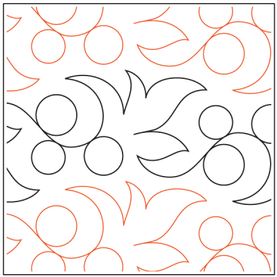 Longarm Pattern (not for sale): Wild Cherries