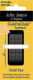 Gold-n-Glide Applique Needles, Size 11