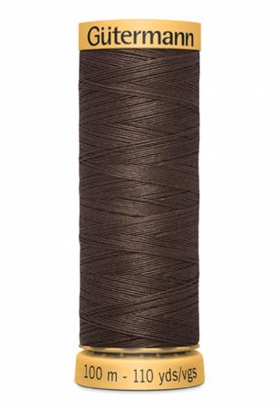 Gutermann Cotton Thread, 100m Dark Brown, 3110