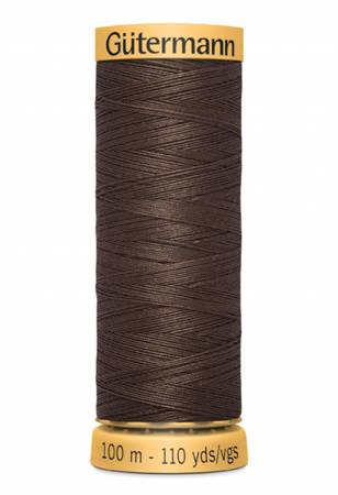 Gutermann Cotton Thread, 100m Dark Brown, 3110