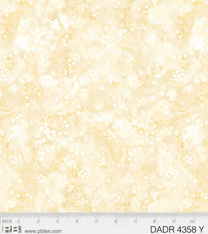 108" Day Dreams Quilt Backing Fabric - Yellow - DADR 04358 Y