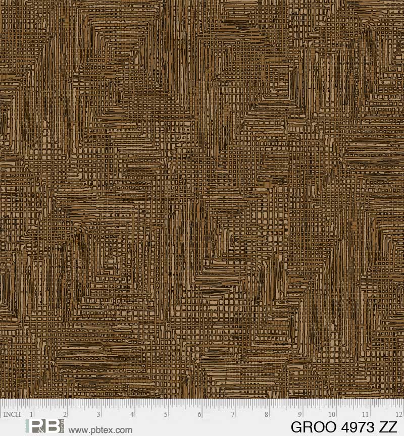 108" Grass Roots Quilt Backing Fabric - Brown - GROO 4973 ZZ
