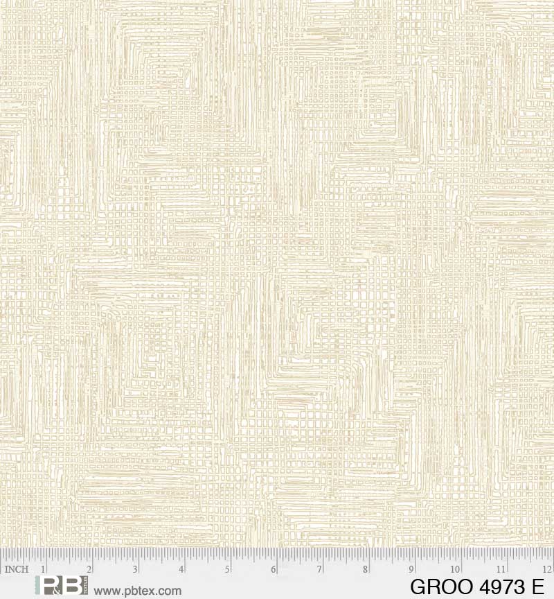 108" Grass Roots Quilt Backing Fabric - Cream - GROO 4973 E