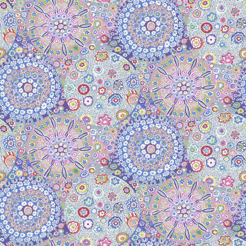 108" Kaffe Fassett February 2021 Quilt Backing Fabric - Millefiore Wide Back in Pastel - QBGP006.PASTEL