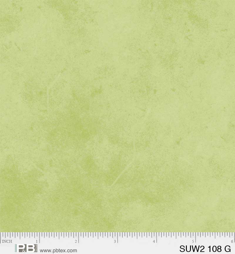 108" Suede 2 Quilt Backing Fabric - Green - SUW2 00108 G