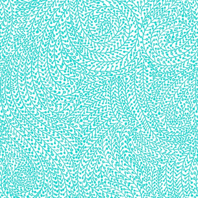 108" Vine Maze Quilt Backing Fabric - Aqua - WBX6774-AQUA-D