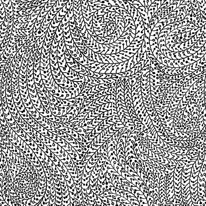 108" Vine Maze Quilt Backing Fabric - Black - WBX6774-BLAC-D