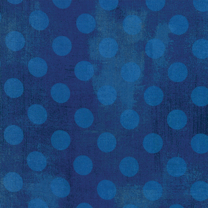 Moda 108" wide Grunge Hits the Spot Backing in Cobalt Blue - 11131 28