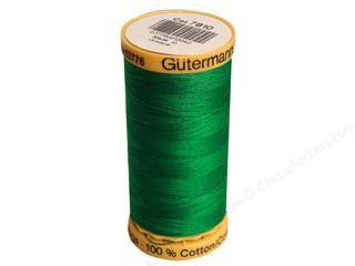 Gutermann Cotton Thread, 250m, Green, 7810