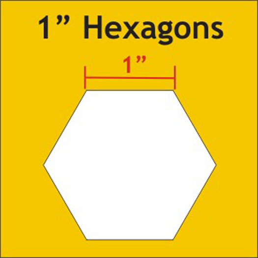 1" Hexagon Papers by Paper Pieces - 100 count - HEX100