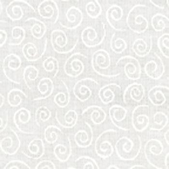 Moda Muslin Mates - Swirls in White - 9920 11