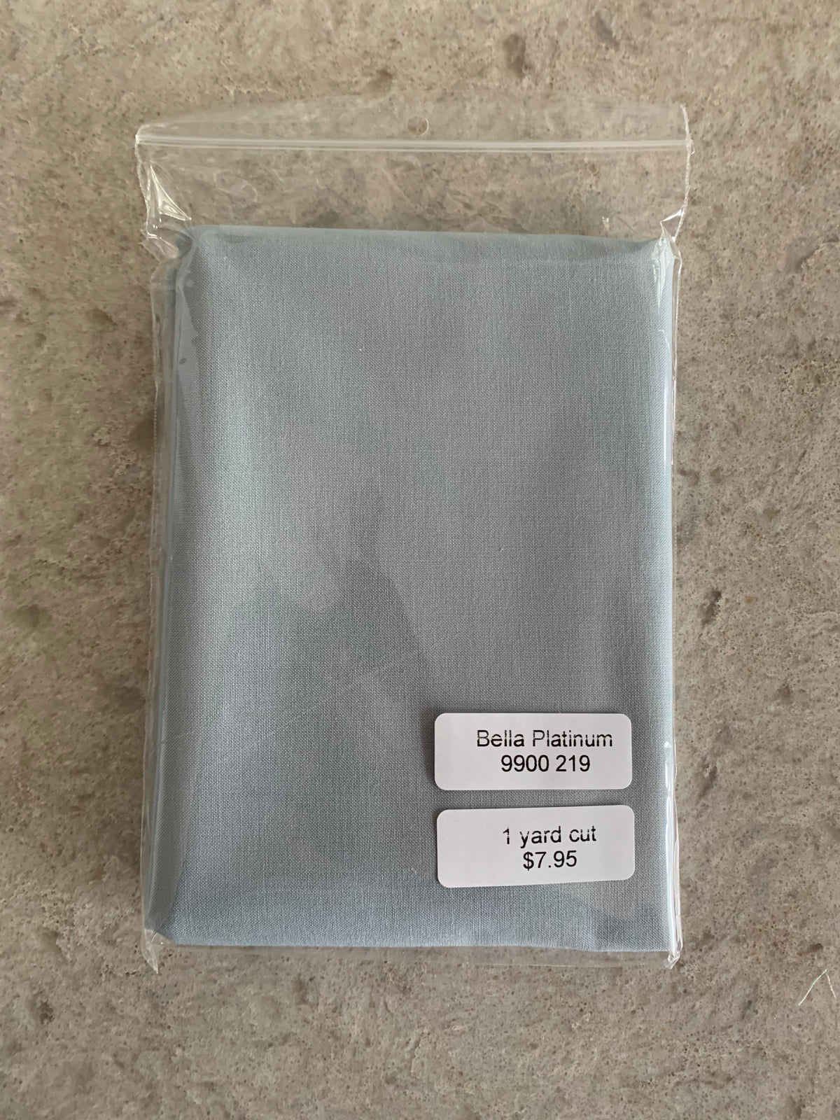 1 Yard Precut - Bella Solids in Platinum Gray 9900 219
