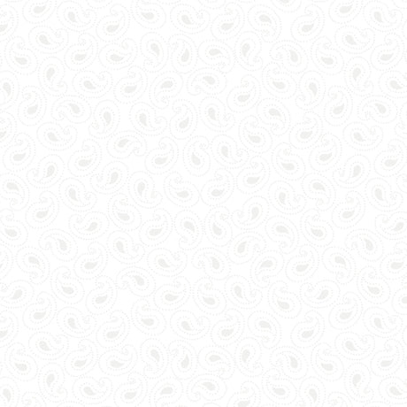 Quilting Illusions - Paisley in White - 1649-21519-Z