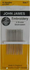 Embroidery Hand Needles, size 7