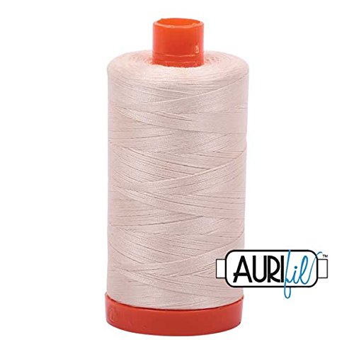 Aurifil 50 wt cotton thread, 1300m, Light Sand (2000)