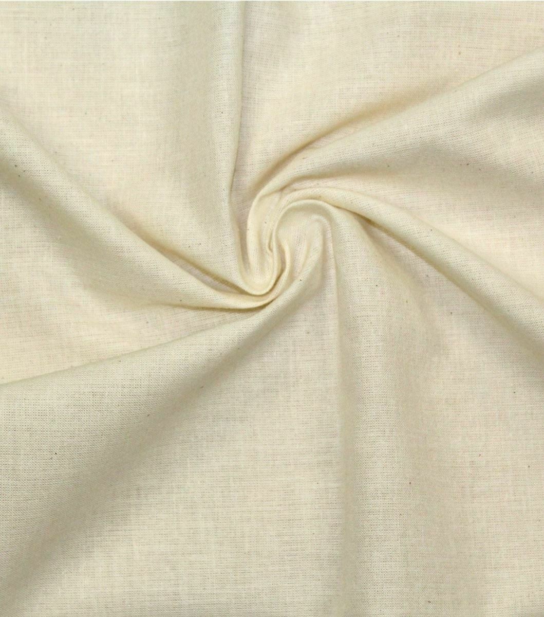 45 Unbleached Cotton Muslin Fabric