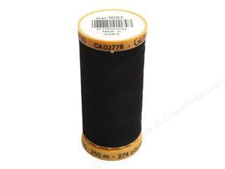 Gutermann Cotton Thread, 250m Black, 1001