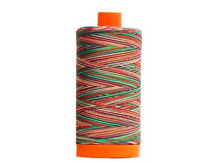 Aurifil 50 wt cotton thread, 1300m, Variegated Marrakesh (3817)