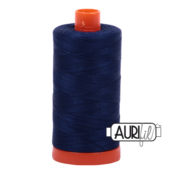 Aurifil 50 wt cotton thread, 1300m, Dark Grass Green (2890)