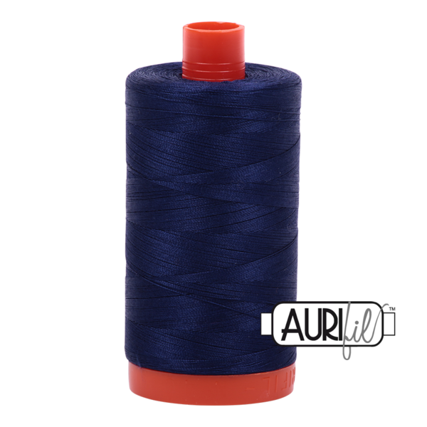 Aurifil 50 wt cotton thread, 1300m, Midnight (2745)