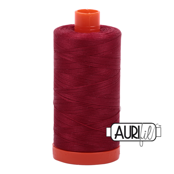 Aurifil 50 wt cotton thread, 1300m, Burgundy (1103)