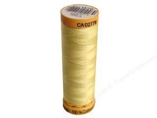 Gutermann Cotton Thread, 100m Pale Yellow, 1370