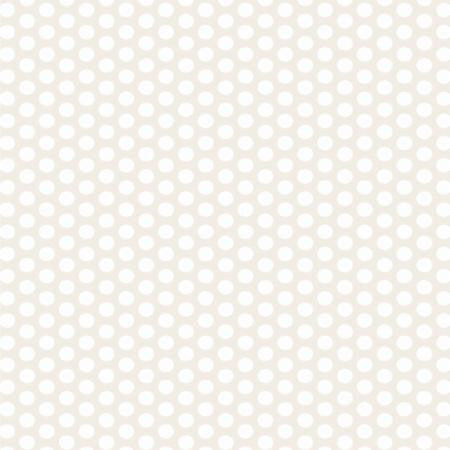 Moda Muslin Mates - Polka Dots in White - 9972 11