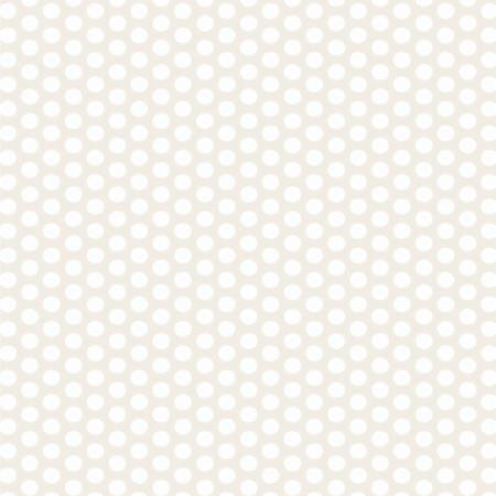 Moda Muslin Mates - Polka Dots in White - 9972 11