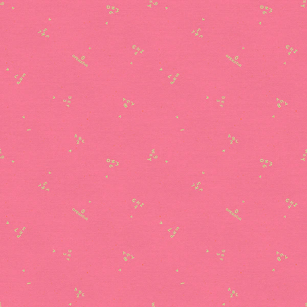 9 to 5 Quilt Fabric - Phone Numbers in Pink - 12022494