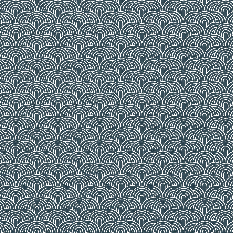 A Day Away Quilt Fabric - Double Arches in Rainstorm Gray - RF104-RA1