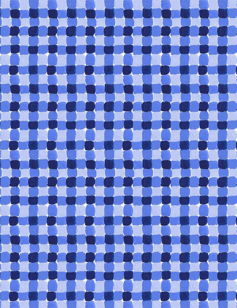 American Summer Quilt Fabric - Gingham in Multi/Blue - DCWR1783-MULTI
