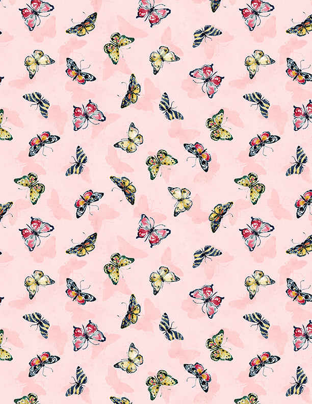 Among the Branches - Butterfly Toss in Pink - 3023 39757 353