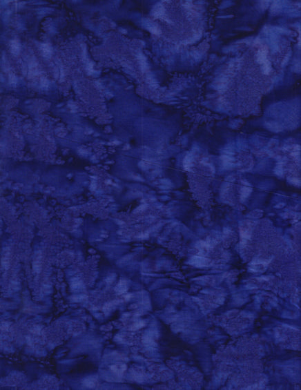 Anthology Lava Batik Solids Quilt Fabric - Indigo Blue - 1579