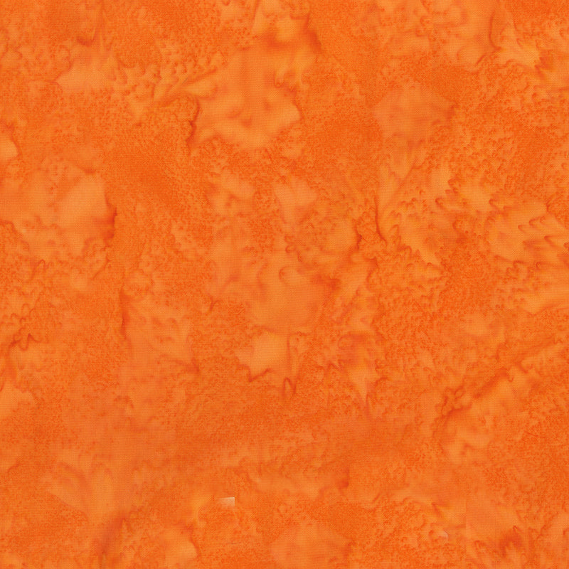 Anthology Lava Batik Solids Quilt Fabric - Papaya Orange - 1973