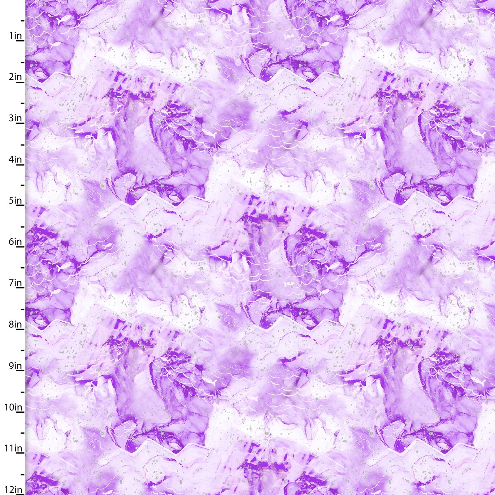 Arctic Wonder Quilt Fabric - Cracked Ice in Purple - 19437-PUR