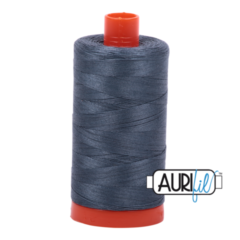 Aurifil 50 wt cotton thread, 1300m, Medium Grey (1158)