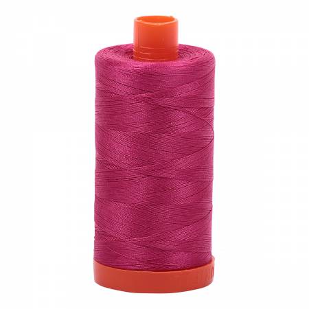 Aurifil 50 wt cotton thread, 1300m, Red Plum (1100)