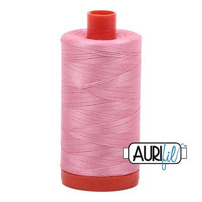 Aurifil 50 wt cotton thread, 1300m, Bright Pink (2425)
