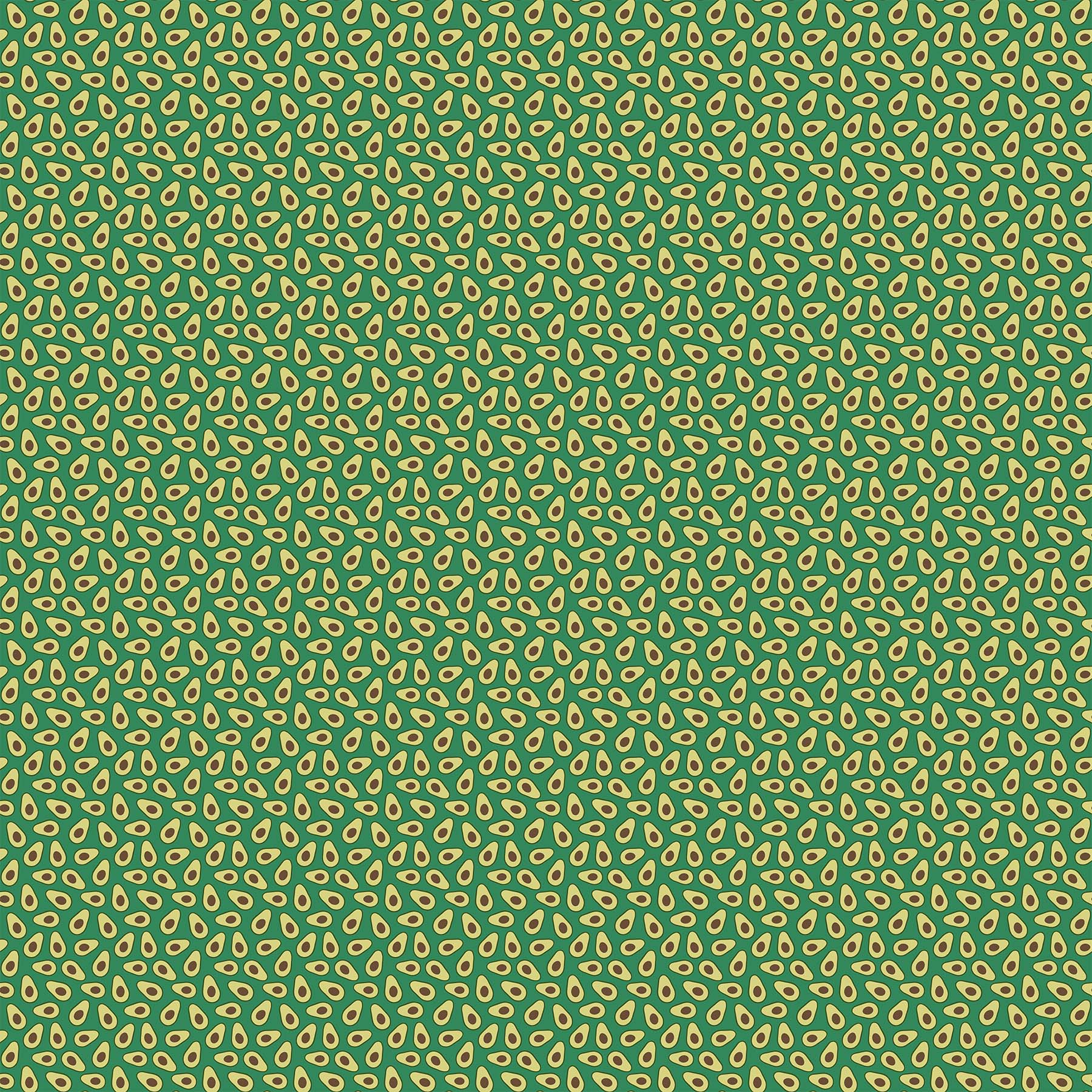 Avocado Love Quilt Fabric - Mini Avocados in Teal Green - 24583-68