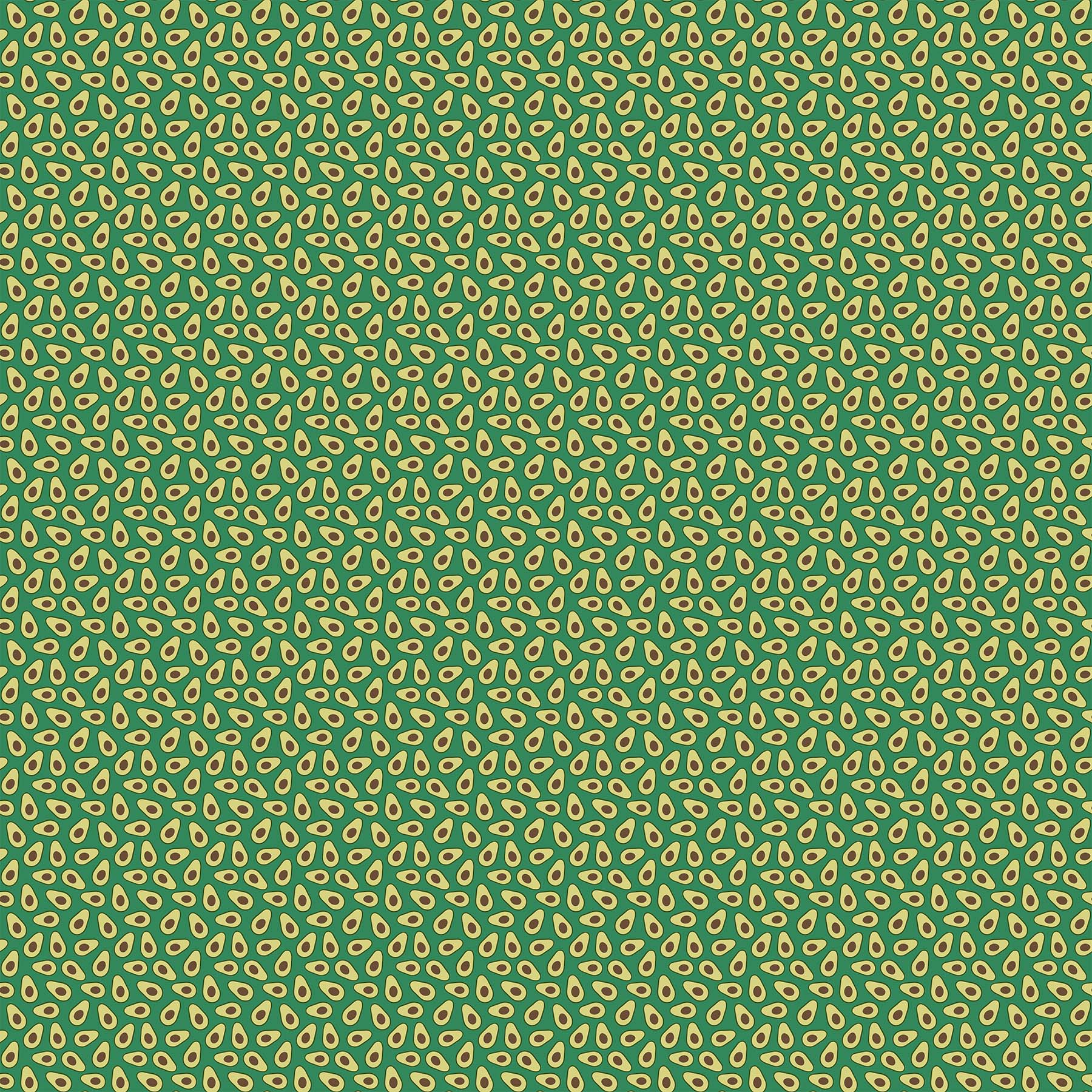 Avocado Love Quilt Fabric - Mini Avocados in Teal Green - 24583-68