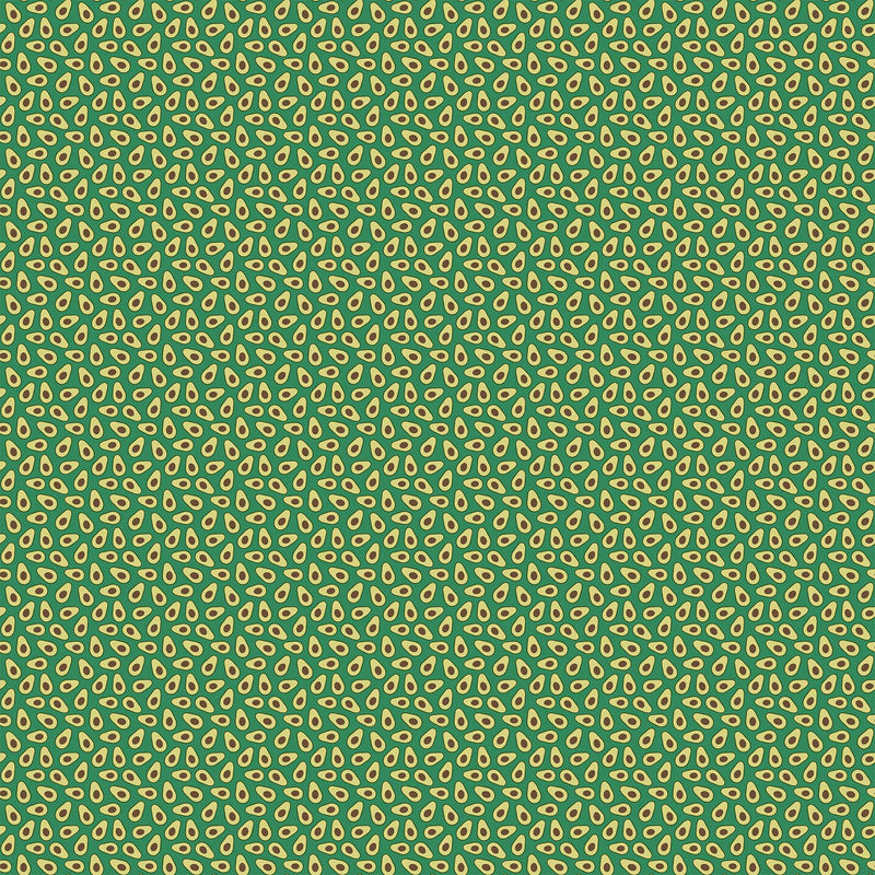Avocado Love Quilt Fabric - Mini Avocados in Teal Green - 24583-68
